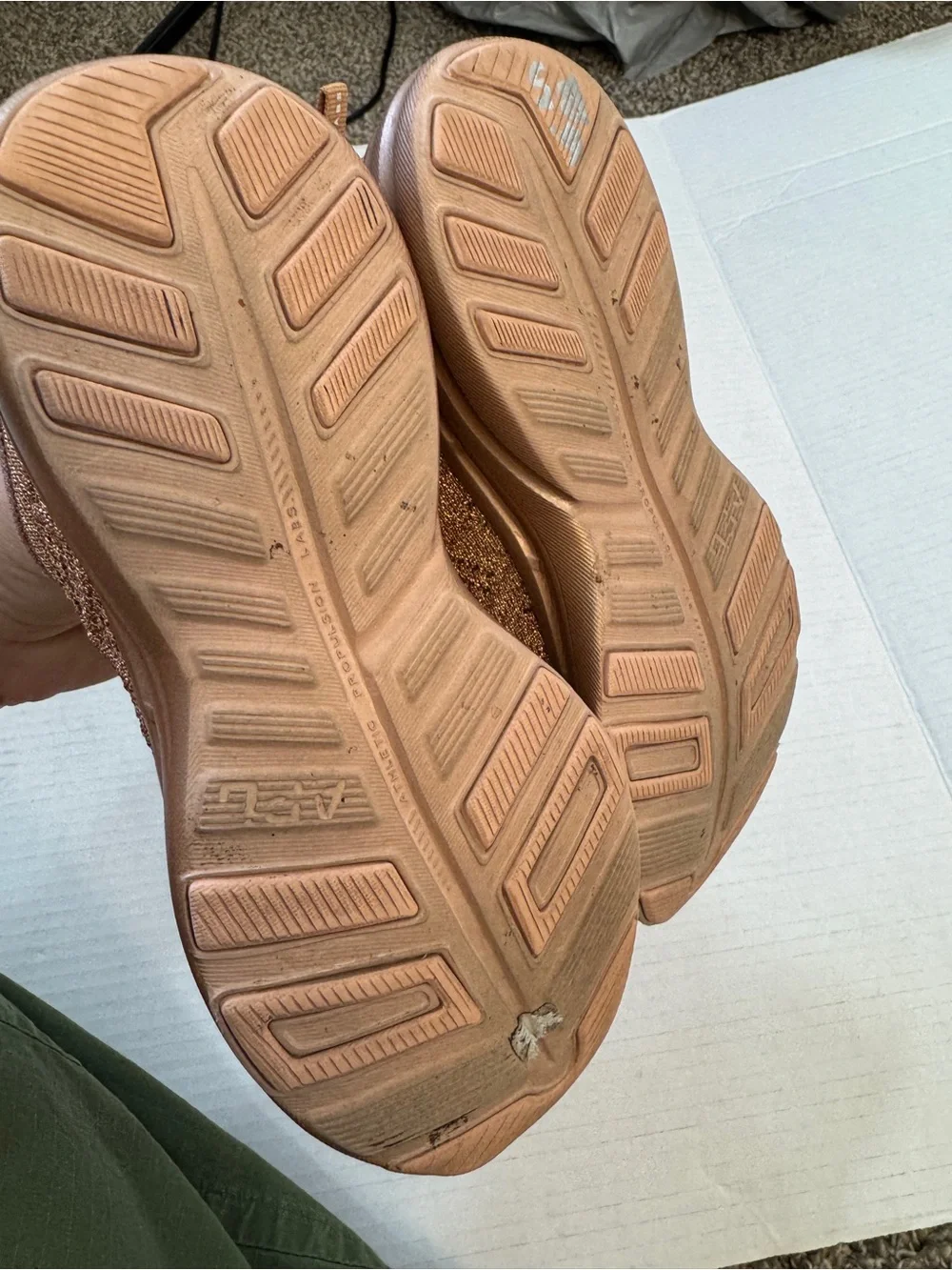 APL Rose Gold Techloom Phantom Sneakers Womens 5 Casual Running Shoes Comfort